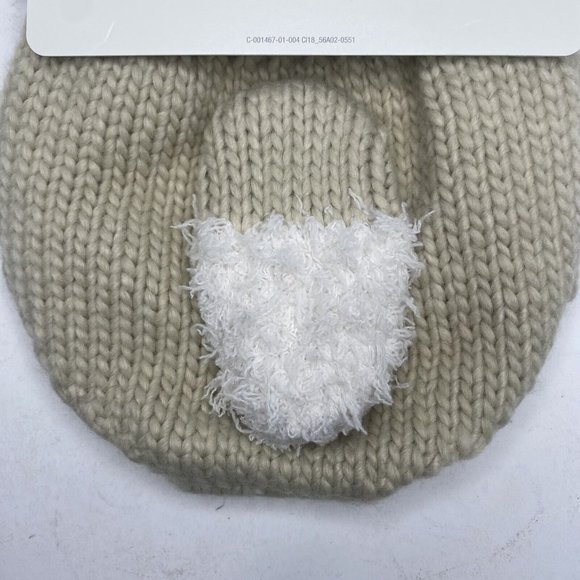 Cloud Island Baby Fox Hat and Diaper Cover Set in Beige/White, 0+ Months New - Picture 7 of 7